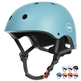XJD Toddler Bike Helmet for Baby/Infant 1-8 Years Old, Adjustable Skateboard Helmet for Kids Boys Girls (Deep-Blue, X-Small: 17.5"-19.5"/ 1-5years)