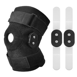 NUZAMAS Sports Knee Pads Aluminium Alloy Bracket Knee Brace for Sports Decompression Knee Brace for Running Football Basketball Volleyball M Size