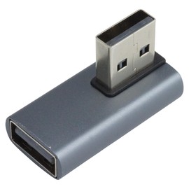 KOYOKOMA USB 3.2 Converter Adapter, Right Angle Right Angle USB Type-A Male to Female Type A Converter Connector Angle, 90 Degree Angle Converter, Data Transfer (Right Facing)
