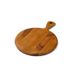 スワンソン商事 サービングボード 手付き プレート 木製 アカシア 丸 M 盛り付け用 パドルボード AB-201