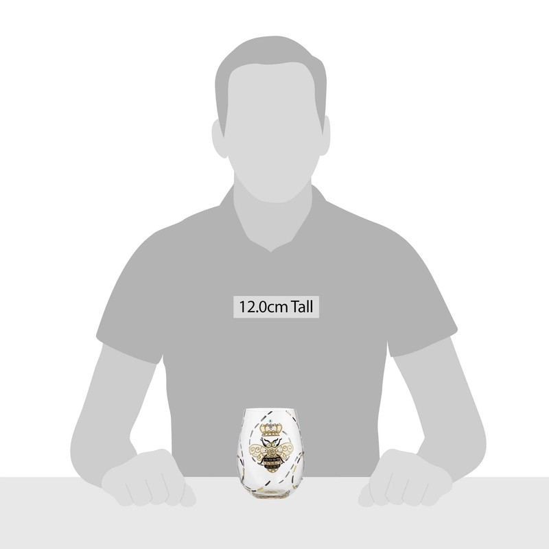 Lolita Queen Bee Stemless Glass, 20 ounce