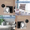 coolnews Crystal Glass Door Knobs Interior, Square Privacy Door Knob