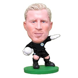 SoccerStarz Leicester Kasper Schmeichel City FC Home Kit (New Classic), 2.5 x 2.5 x 5 cm