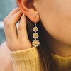 Philip Jones Triple Daisy Drop Earrings