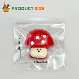 Taba Squishy Toys,Valentines Cat Paw Cute Kawaii Squeeze Toys ,Sticky Squishy Fidget Toys Silicone Squeeze Toy for Stress Relief,Cute Soft Toys,Best Valentines Gift for Anniversary（Red Mushroom）