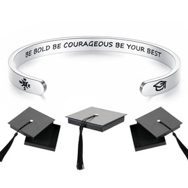 SAM & LORI 8th Grade Graduation Gift 5th College Cool High School Graduation Gifts for Her Class of 2025 Bracelet Jewelry Cuff Cards Nurse Senior Unique Daughter Middle School Graduate