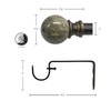 Beme International 1" Decopolitan Core Marble Ball Telescoping Drapery Rod