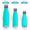 CHILLOUT LIFE Stainless Steel Water Bottle: 17 oz Double Wall