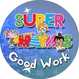 144 Maths Awards 30 mm Reward Stickers for School Teachers, Parents, Nursery