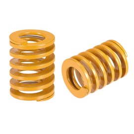 sourcing map Pack of 2 3D Compression Springs 20 mm AD 25 mm Long Yellow Compression Spring 3D Printer Accessories Spring Spring Tension Spring Coil Spring Light Load Compression Moulde Springs