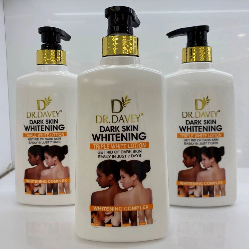 DR DAVEY Dark Skin Tripple Whitening Face Body Lotion 500ml