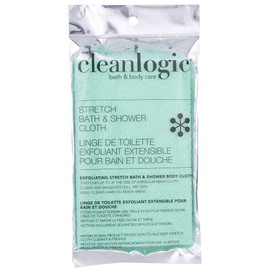 Cleanlogic Stretch Bath & Shower Cloth, 1 Count, Green