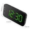 LED Digital Alarm Clock Portable Desk Clock with Snooze for
