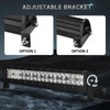 Audak LED Light Bar Side Mounting Brackets Kit Universal Stainless