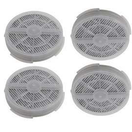 Vokowin 4pcs Replacement Activated Carbon HEPA Filters for Meleden Houzetek DHS WSTA Fridababy JINPUS GL-2103, GL2100 Air Purifier Replacement Filter, Activated Carbon Filters (K341-4)