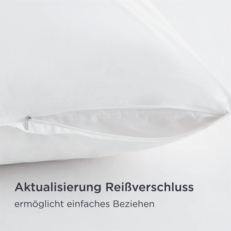 Bedsure Cushion Cover 40 x 80 cm Cotton White -