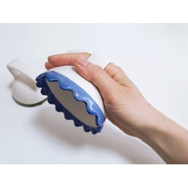 Wheelo's Therapy Blue White Clay Wave Full Body Gua Sha Massage / 휠로스테라피 블루 백토웨이브 전신 관리 전용 괄사 마사지