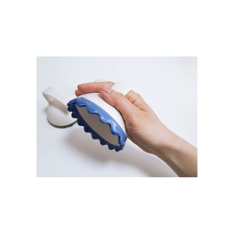 Wheelo's Therapy Blue White Clay Wave Full Body Gua Sha