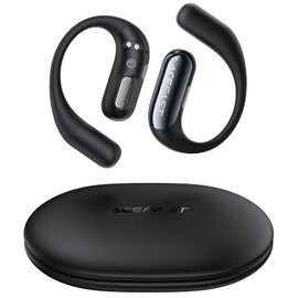 ACEFAST 5.4 OpenFit Air, Wireless Bluetooth Earphones, No Blocking Ears, Lightweight, Sneaking, Sports Earphones, Left and Right Separated, Fully Wireless Earphones, Air Conduction, Black