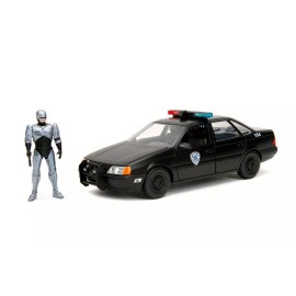 Jada Toys 1986 Ford Taurus OCP w/ Robocop Figure - Jada Toys 33743 1/24 Scale Diecast Car