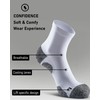 SITOISBE Quarter Compression Socks for Men Women, Cushioned Running Hiking