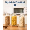 OneDream 78oz Glass Jars with Airtight Lid, 3 Pack Large