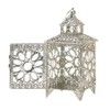 Elegant Jewel Silver Sparkle Decorative Candle Lantern