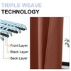 Simplebrand Terracotta Valance for Windows, Short Blackout Curtains for Kitchen/Small