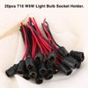 T10 W5W Fassung,Bulb Socket Holder,20pcs T10 W5W Light Bulb Extension