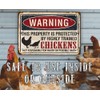 Chicken Coop Sing - Property Protected Chickens - Funny No