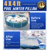 Angooni 4’x4’ Heavy-Duty Pool Pillow with 4x20ft Ropes - 0.4mm