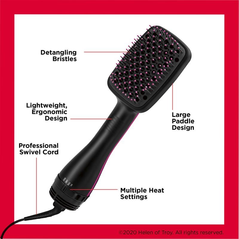 Revlon One-Step Hair Dryer and Styler, Black, 1000W, Ionic Technology,
