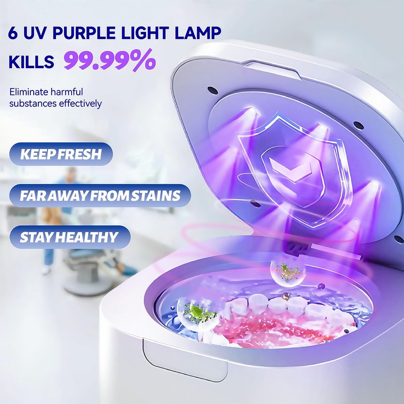 Doeean Ultrasonic Retainer Cleaner Machine Retainer Cleaner For Dentures 6