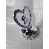 Bush New Elegant Bush Silver plated Decored Heart 25th Anniversary