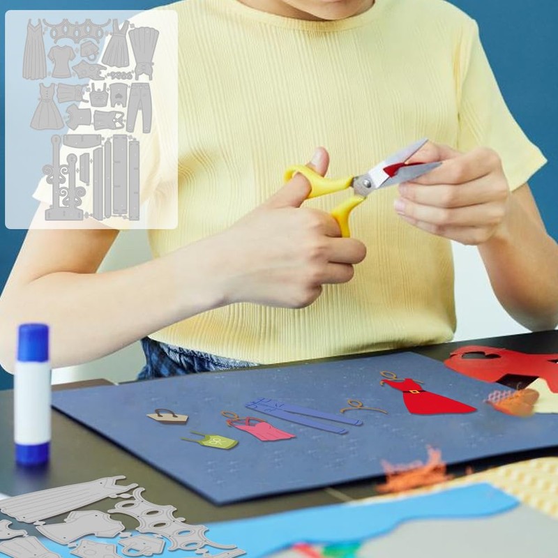 MAYJOYDIY 3D Pop-Up Hangers Clothes Cut Dies Clothes Metal Cutting