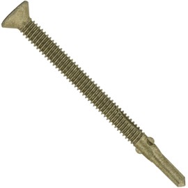 #14 x 3-1/4" Reamer Tek Torx/Star Head Self-Drilling Wood to Metal Screws - 5 lbs ~150 Tek Screws - Tek Screws for Flatbeds, Trailers, or for Fastening Wood to Steel - T-30 Torx Screw Head