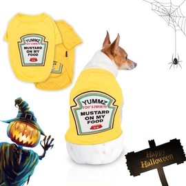 Parisian Pet - Mustard Licker - Funny Dog Costumes | Halloween Outfit for Pets| Size -XL