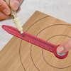 Tiardey Mini Drawing Compass Ruler And Woodworking Ruler With Circular