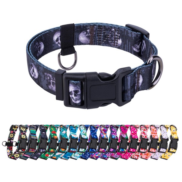 Dog Collar with Name Personalized Dog Collar，Plastic Buckle Dog Collar