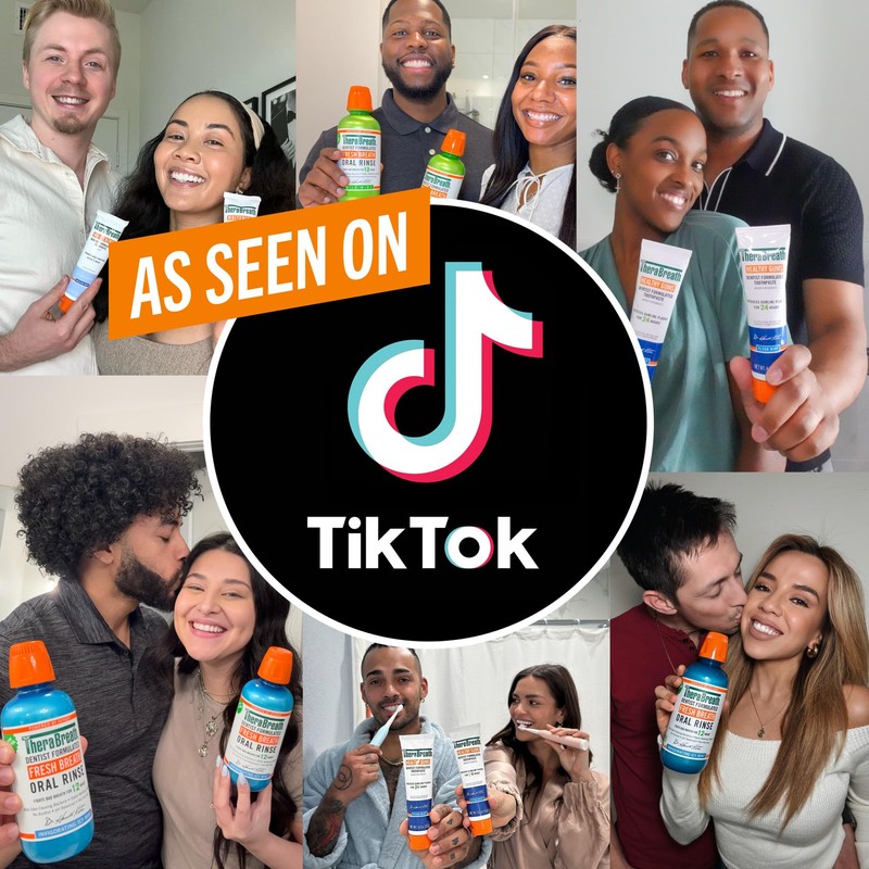 TheraBreath Fresh Breath Mouthwash, Rainforest Mint, Alcohol-Free, 16 Fl Oz