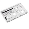 UPTTHOW Culinary Ruler Acrylic Mini Cutting Reference Template Cooking Measurement