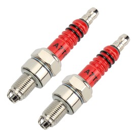 ABCERRSI A7TC Spark Plug 3 Electrode Compatible with 50cc 70cc 90cc 110cc 125cc 150cc Scooter Dirt Pocket Bike ATV Moped Quad Go Kart Pack of 2