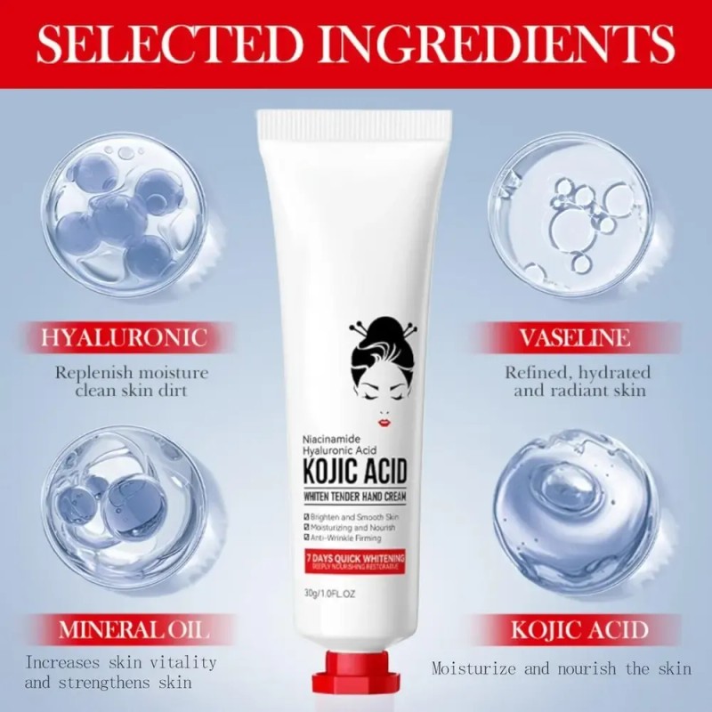 //*** Crema De Manos Con Ácido Kójico Sador, (3 */*+)