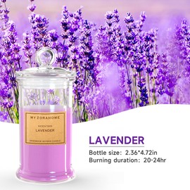 Bottle Lavender Scented Candles Gifts for Women, Scented Candles Unique Gifts for Women,Funny Cute Cool Cereal Soy Wax Candles for Home, Coffee Bar Scented for Holiday/Birthday