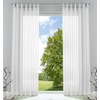 61000CN Set of 2 Transparent Curtains for Living Room Voile