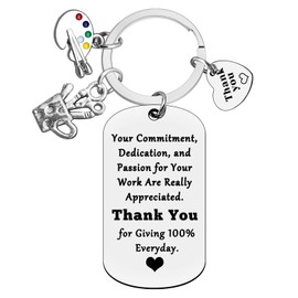 Xiahuyu Artist Gifts Keychain Painter Gifts Art Teacher Appreciation Gifts Christmas Birthday Teachers Day Employee Appreciation Leaving Retirement Gifts Thank You Gifts for Art Teacher