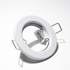 5x Recessed Lamps White Frame, Fixed, Mr16, 12 V