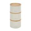 RA-HOMESTORE® New Elegant, in Cream with Wooden Lids 3 Pack