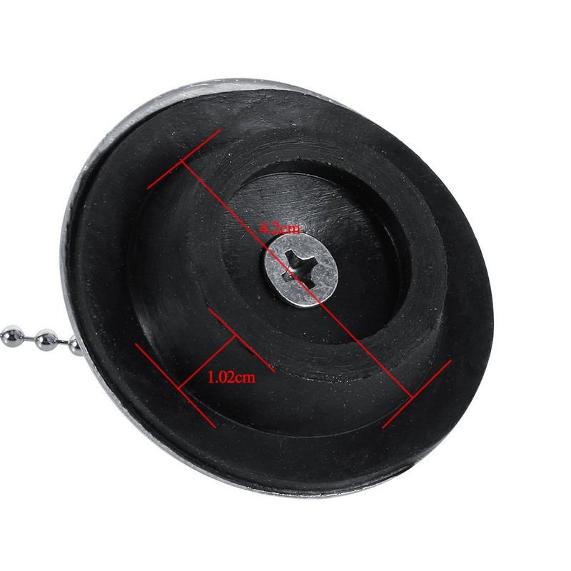 Bath Tub Stopper with Chain, Stainless Steel Panel Thickened Kitchen