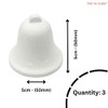 Polystyrene Bells, 50mm/5cm, Set of 3, White Styrofoam Foam for